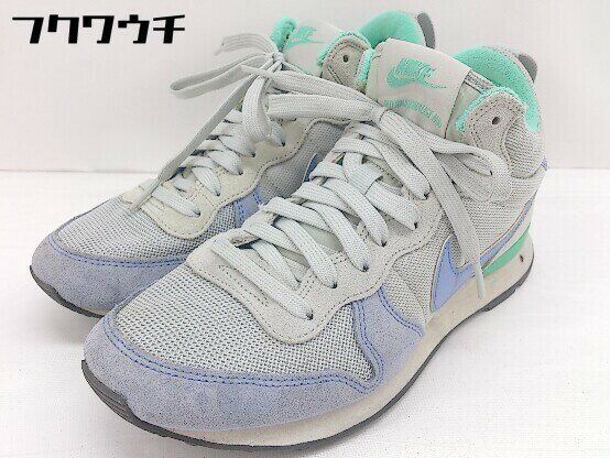 ◇ NIKE ナイキ INTERNATIONALIST MID 683967-005 スニーカー シューズ サイズ24cm ブルー系 レディース 【中古】