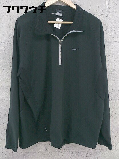 ◇ NIKE ナイキ ハイネック 長袖 ハーフジップ　ジャケット サイズXL ブラック グレー メンズ 【中古】