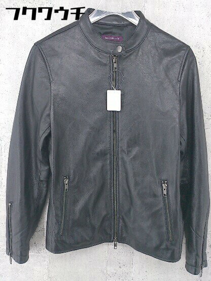 ◇ URBAN RESEARCH アーバンリサーチ 羊革 ラムレザー シングル 長袖 ライダースジャケット サイズ36 ブラック レディース 【中古】