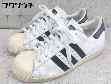 ◇ adidas アディダス Originals G61070 SUPERSTAR 80s スニーカー シューズ サイズ24cm ホワイト ブラック レディース 【中古】