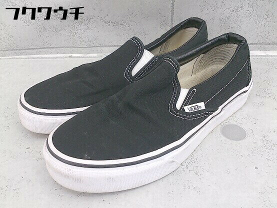 ◇ VANS ヴァンズ スリッポン スニーカー シューズ サイズ23cm ブラック レディース 【中古】