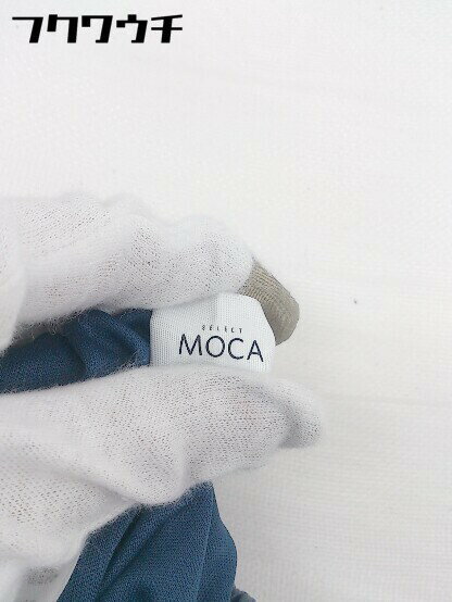 ◇ ●新品● ◎ select MOCA セレクトモカ タグ付 フェイクレザー ロング プリーツ スカート サイズM ブルー系 レディース 【中古】