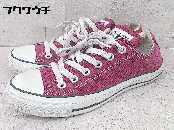 ◇ CONVERSE コンバース CANVAS ALL STAR 1C030 スニーカー シューズ サイズ24cm パープル系 レディース 【中古】