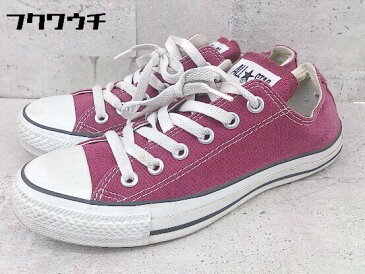 ◇ CONVERSE コンバース CANVAS ALL STAR 1C030 スニーカー シューズ サイズ24cm パープル系 レディース 【中古】