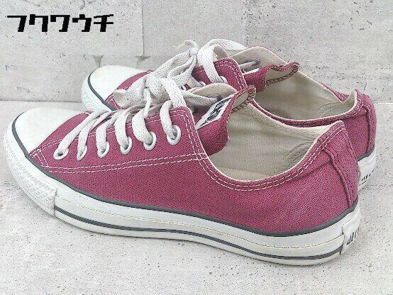 ◇ CONVERSE コンバース CANVAS ALL STAR 1C030 スニーカー シューズ サイズ24cm パープル系 レディース 【中古】