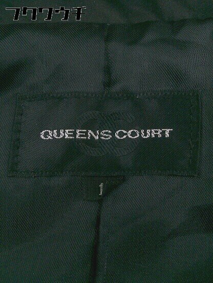 ■ QUEENS COURT クイーンズコート 長袖 ダウン ジャケット サイズ1 ブラック レディース 【中古】