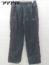 ◇ Puma プーマ ナイロン パンツ サイズXL ブラック レッド メンズ 【中古】