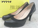 ◇ ◎ POOL SIDE プールサイド ヒール パンプス サイズ23 1/2 ブラック レディース 【中古】