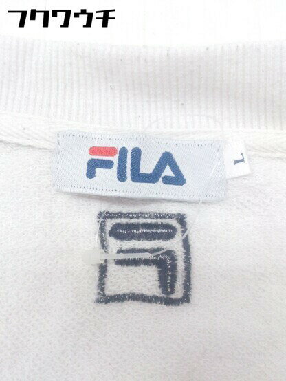 ◇ FILA フィラ 長袖 トレーナー サイズL ホワイト メンズ 【中古】