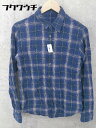 ◇ ◎ SHIPS JET BLUE シップスジェットブルー チェック 長袖 シャツ ネイビー系 メンズ 【中古】