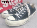 ◇ ◎ CONVERSE コンバース ALL STAR オールスター スニーカー シューズ サイズ6 1/2 ブラック メンズ 【中古】