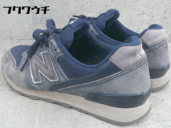 ◇ NEW BALANCE ニューバランス WR996HT スニーカー シューズ 23.5cm グレー ネイビー レディース 【中古】