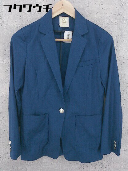 ◇ LE SOUK ルスーク 1B シングル 長袖 テーラード ジャケット サイズ36 ブルー系 レディース 【中古】