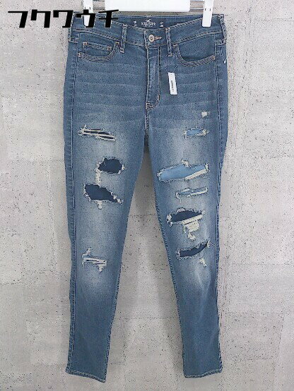 ◇ HOLLISTER ホリスター デニム ジーンズ パンツ サイズW27 L30 インディゴ レディース 【中古】管理番号100280214767820201124ベースW332/並付属品無素材画像参照色インディゴサイズサイズW27 L30梱包サイズ1宅急便運賃一覧表はこちらをクリック採寸サイズ股上：約23.5cm　股下：約75cm　ウエスト：約33cm　もも幅：約21.5cm　裾幅：約12.5cmサイズガイドはこちらをクリックコンディションレベルBコンディション詳細はこちらをクリックコンディション詳細商品状態、状態の目安につきまして、あくまでも弊社基準による目安となっております。リユース品の特性上、大小様々なダメージが発生しており、全ての商品の全てのダメージ詳細を記載する事が難しい為、目安として記載をさせていただいております。二次流通品のご理解、ご納得を頂いた上、ご購入をお願い致します。