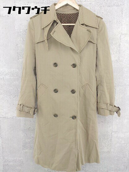 ◇ ◎ Unaca アナカ 長袖 トレンチ コート サイズ38 ベージュ レディース 【中古】