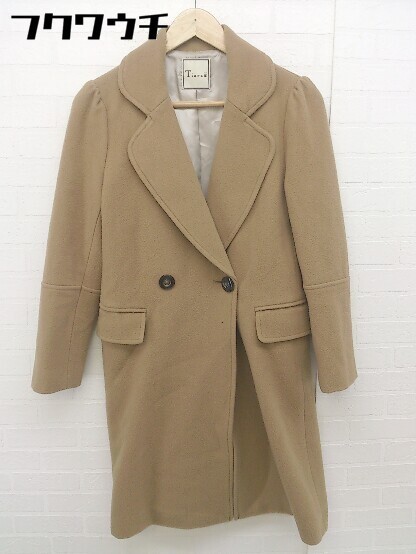 ■ Tiara ティアラ 長袖 コート サイズ4 ベージュ系 レディース 【中古】