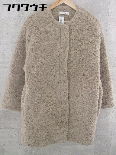 ■ Holiday ホリディ 長袖 ボア コート サイズF ブラウン レディース 【中古】 ■ Holiday ホリディ 長袖 ボア コート サイズF ブラウン レディース 【中古】