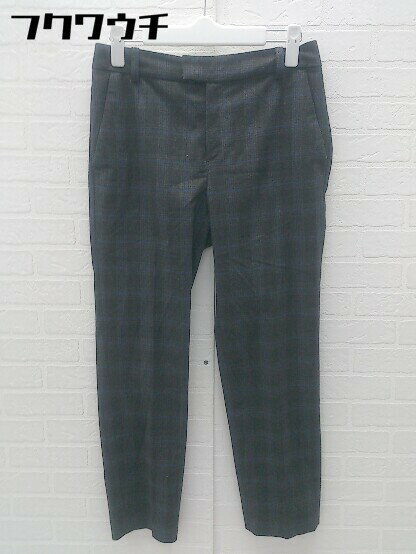 ◇ Jewel Changes ジュエルチェンジズ UNITED ARROWS チェック アンクルパンツ サイズ36 グレー ブルー レディース 【中古】