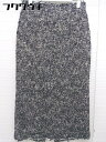 ◇ Plage プラージュ バックジップ ロング ナロー スカート サイズ38 ブラック ホワイト レディース 【中古】