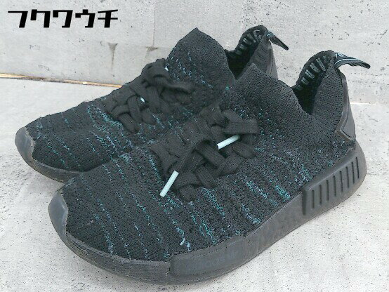 ◇ adidas アディダス NMD_R1 STLT PARLEY PK AQ0943 スニーカー シューズ サイズ23.5 ブラック メンズ 【中古】