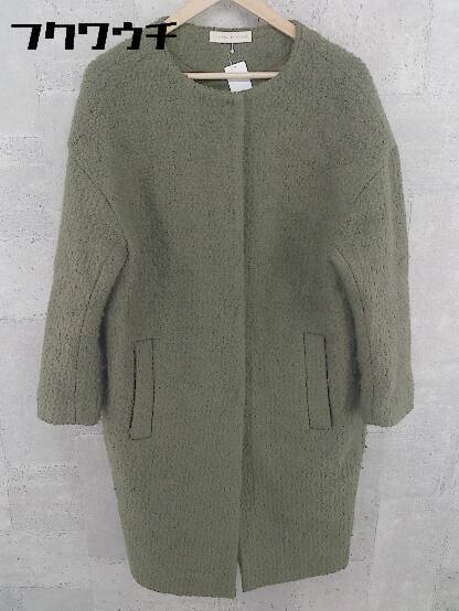 ■ SENSE OF PLACE by URBAN RESEARCH 長袖 ノーカラー コート FREE カーキ レディース 【中古】