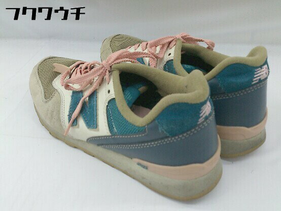 ◇ NEW BALANCE ニューバランス WR996CS スニーカー シューズ サイズ24.5cm ベージュ系 ホワイト系 グリーン系 レディース 【中古】