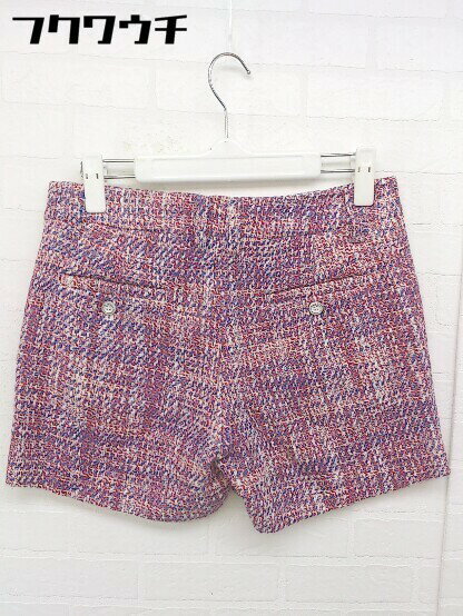 ◇ DOUBLE STANDARD CLOTHING 総柄 ショートパンツ サイズ36 アイボリー　レッド　ネイビー レディース 【中古】