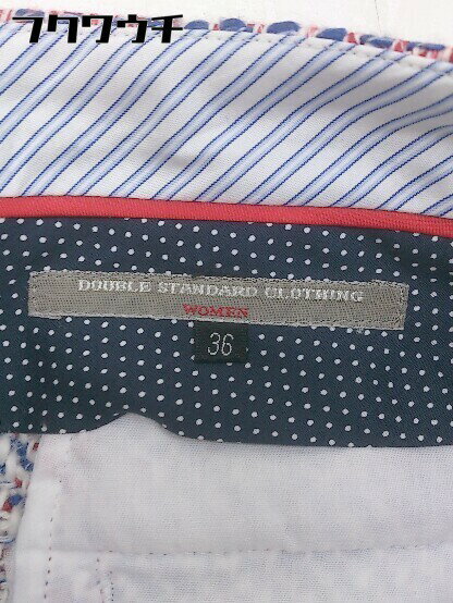 ◇ DOUBLE STANDARD CLOTHING 総柄 ショートパンツ サイズ36 アイボリー　レッド　ネイビー レディース 【中古】