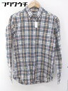 ◇ URBAN RESEARCH DOORS アーバン リサーチ ドアーズ チェック 長袖 シャツ サイズ39 グリーン系 ネイビー系 メンズ 【中古】