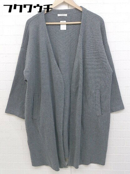◇ JEANASIS ジーナシス長袖 コーディガン サイズF グレー レディース 【中古】