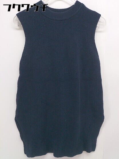 ◇ Mila Owen ミラ オーウェン ノースリーブ ニット セーター サイズF ネイビー レディース 【中古】