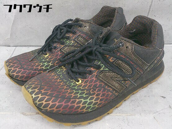 ◇ New Balance ニューバランス ML574TSN スニーカー シューズ サイズ25.5cm ブラック グリーン レッド メンズ 【中古】