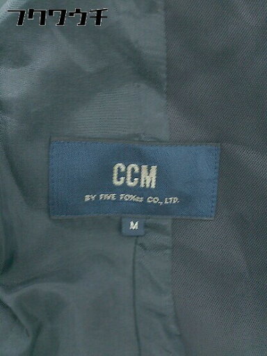 ◇ CCM シーシーエム シングル 1B 長袖 テーラードジャケット サイズM ネイビー ホワイト レディース 【中古】