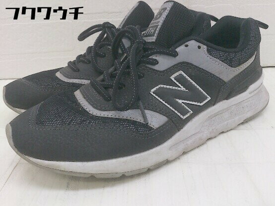 ◇ NEW BALANCE ニューバランス CM997HFI スニーカー シューズ サイズ24.5 ブラック レディース 【中古】