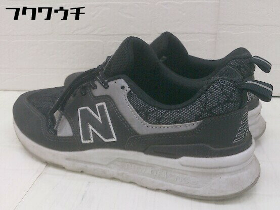 ◇ NEW BALANCE ニューバランス CM997HFI スニーカー シューズ サイズ24.5 ブラック レディース 【中古】