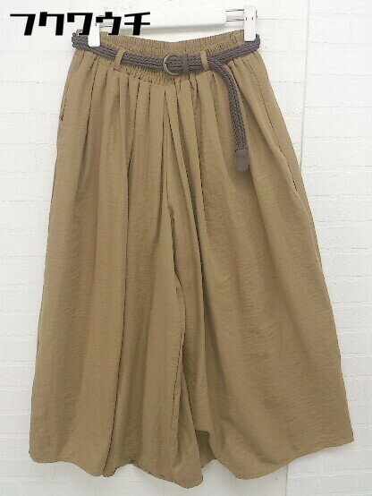 ◇ ◎ ikka イッカ ガウチョ パンツ サイズL ブラウン レディース 【中古】