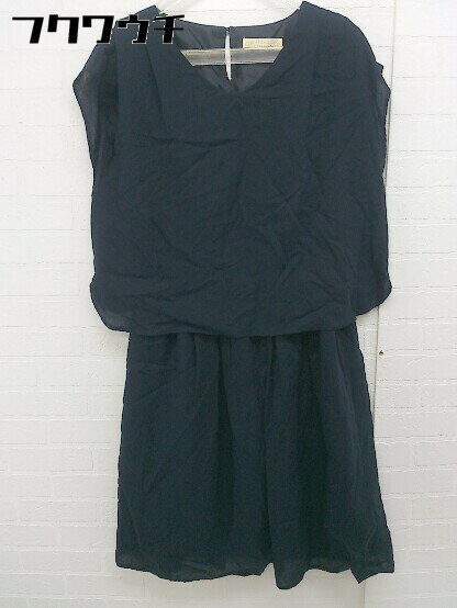 ◇ BEAMS HEART ビームス ハート ノースリーブ 膝丈 ワンピース ブラック レディース 【中古】