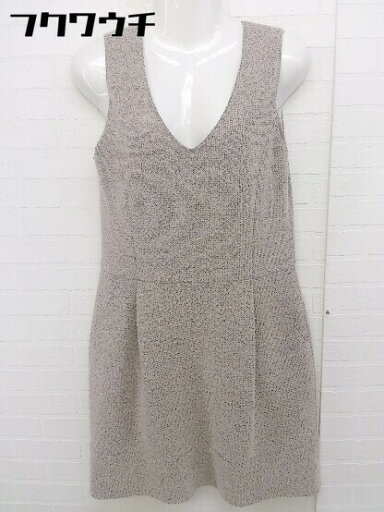 ◇ stefis シュテフィス バックジップ ラメ ノースリーブ ミニ ワンピース サイズ38 ベージュ レディース 【中古】 ◇ stefis シュテフィス バックジップ ラメ ノースリーブ ミニ ワンピース サイズ38 ベージュ レディース 【中古】