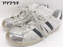 ◇ adidas アディダス SUPERSTAR METAL TOE W BB5114 スニーカー シューズ サイズ23.5cm ホワイト ブラック レディース...