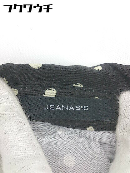 ◇ ◎ JEANASIS ジーナシス ウエストベルト付き 長袖 ロング ワンピース サイズF ブラック レディース 【中古】
