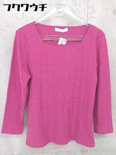 ◇ SENSE OF PLACE by URBAN RESEARCH スクエアネック 長袖 ニット セーター サイズF ピンク レディース 【中古】 ◇ SENSE OF PLACE by URBAN RESEARCH スクエアネック 長袖 ニット セーター サイズF ピンク レディース 【中古】