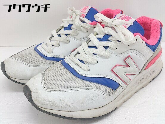 ◇ NEW BALANCE ニューバランス D CM997HAJ スニーカー シューズ サイズ26.5cm ホワイト ブルー系 ピンク系 メンズ 【中古】