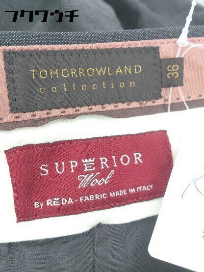 ◇ TOMORROWLAND トゥモローランド ウール100％ ハーフ パンツ サイズ36 ブラック メンズ 【中古】
