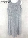 ◇ address アドレス ノースリーブ 膝下丈 ワンピース サイズ9 グレー系 レディース 【中古】