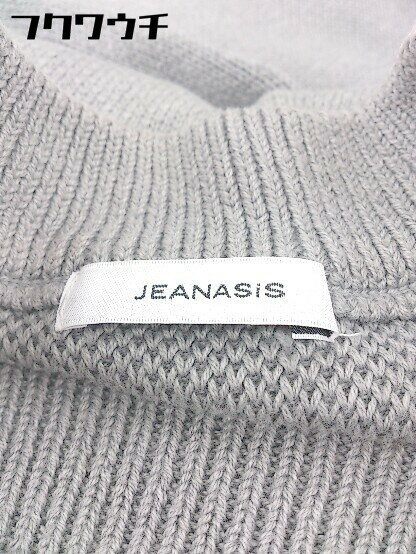 ■ JEANASIS ジーナシス ニット セーター ワイド パンツ セットアップ 上下 サイズF グレー レディース 【中古】