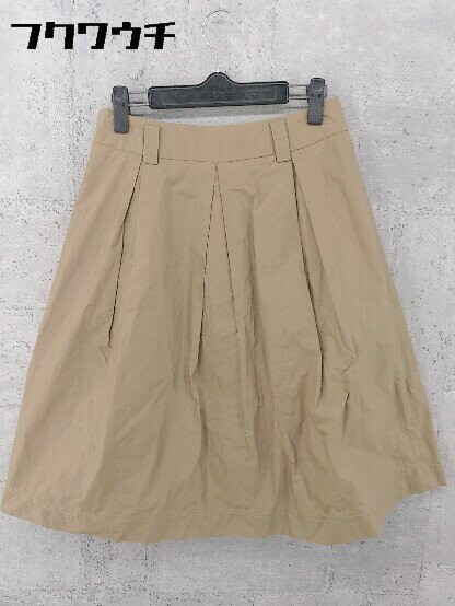 ◇ Harriss ハリス サイドジップ 膝下丈 スカート サイズ38 ブラウン レディース 【中古】
