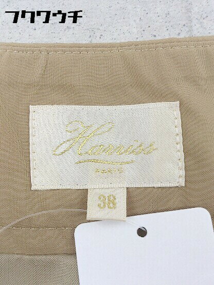 ◇ Harriss ハリス サイドジップ 膝下丈 スカート サイズ38 ブラウン レディース 【中古】