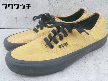 ◇ VANS バンズ オーセンティック authentic スニーカー シューズ 27.5 ベージュ イエロー メンズ 【中古】