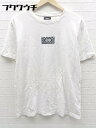◇ VANS バンズ 刺繍 ロゴ 半袖 Tシャツ カットソー サイズL ホワイト メンズ 【中古】