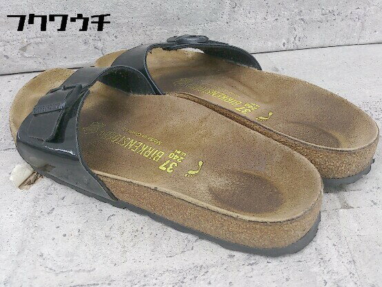 ◇ BIRKENSTOCK ビルケンシュトック Madrid マドリッド サンダル サイズ24cm ブラック レディース 【中古】